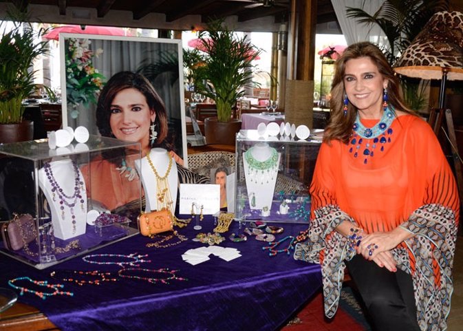 Marina Danko triunfa con su stand de joyas en Marbella