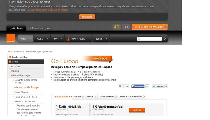 Página web Orange