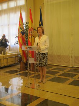 La presidenta del Gobierno de Aragón, Luisa Fernanda Rudi.