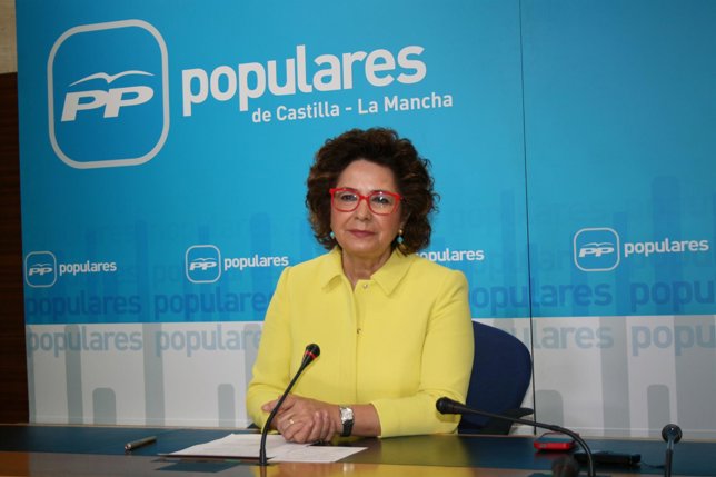 PP CLM (Cortes De Voz Y Fotografía) La Portavoz, Carmen Riolobos, En Rueda De Pr