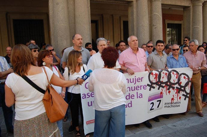 Concentración en defensa de la igualdad de género de CCOO. 