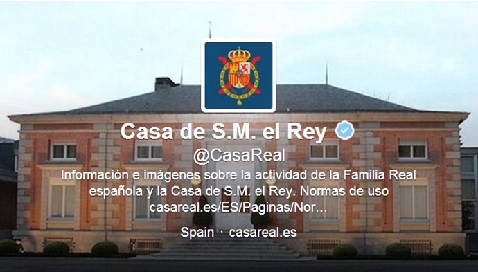 Twitter oficial de la Casa de S.M. El Rey