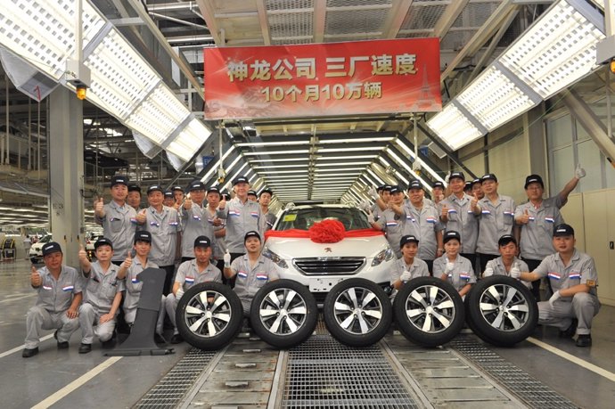 Producción de Dong Feng Peugeot Citroën en China