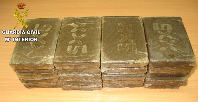 Hachís intervenido en Sagunto