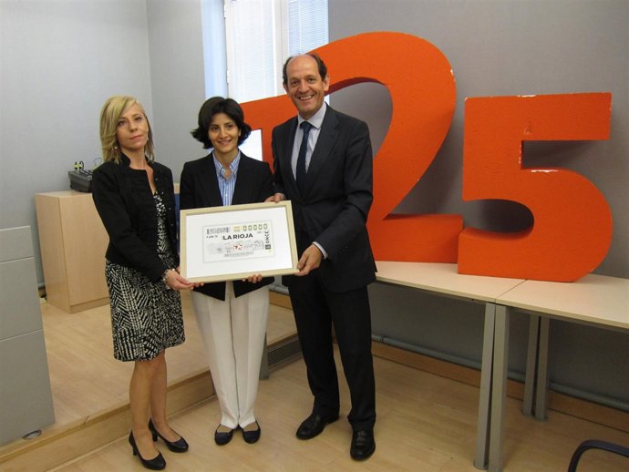 Prusén y Mirpuri, en la presentación del cupón