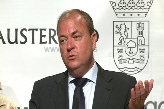 Monago en rueda de prensa