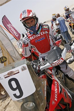 El piloto de raids Joan Barreda (Honda)