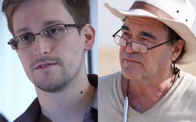 Edward Snowden y Oliver Stone