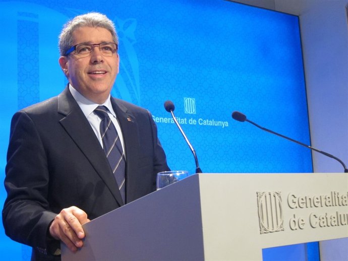 El conseller Francesc Homs, tras el Consell Executiu