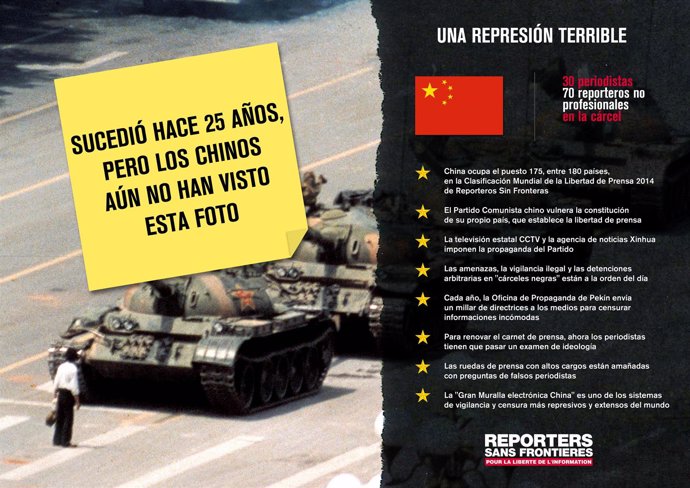 Campaña de RSF contra la censura en China