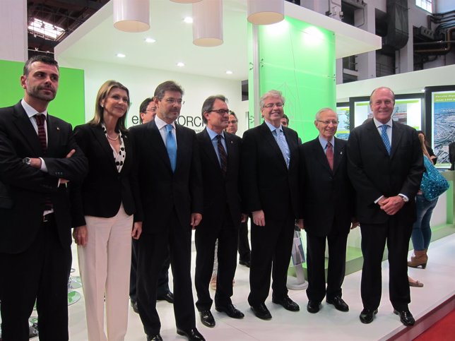 El presidente Artur Mas en el expositor del CZFB