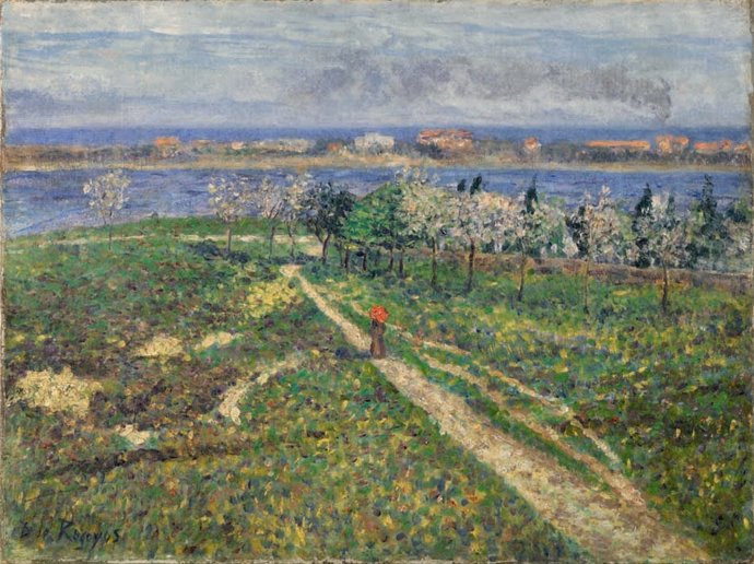 Los almendros en flor de Darío de Regoyos en el Museo Thyssen de Málaga