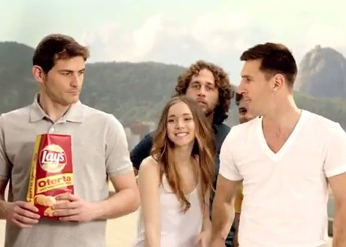 Iker Casillas Leo Messi Lays patata