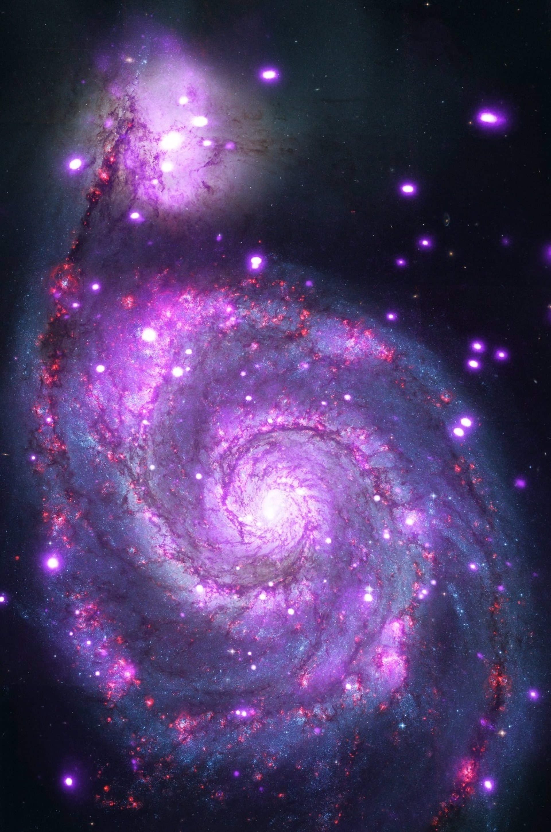 Nuevos datos sobre la galaxia espiral M51, similar a la Vía Láctea