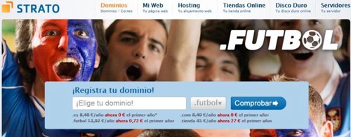 Strato pone a la venta los dominios '.Futbol' y '.Tienda'