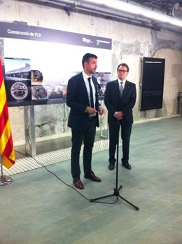 Santi Vila y el pte. Artur Mas