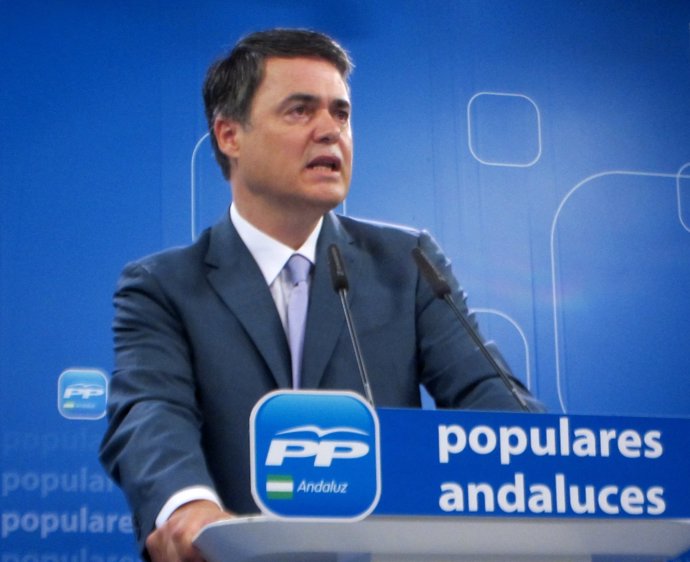 Carlos Rojas en rueda de prensa en el PP-A