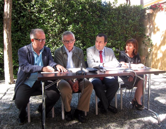 Director del CAL, Juan José Téllez., Lebrero (MPM), Ruiz Espejo y Silvia Oñate