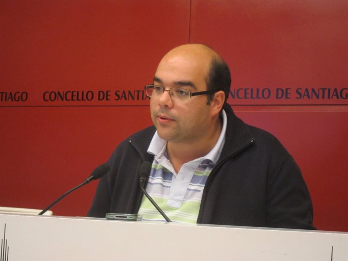 El portavoz del BNG en el Ayuntamiento de Santiago, Rubén Cela
