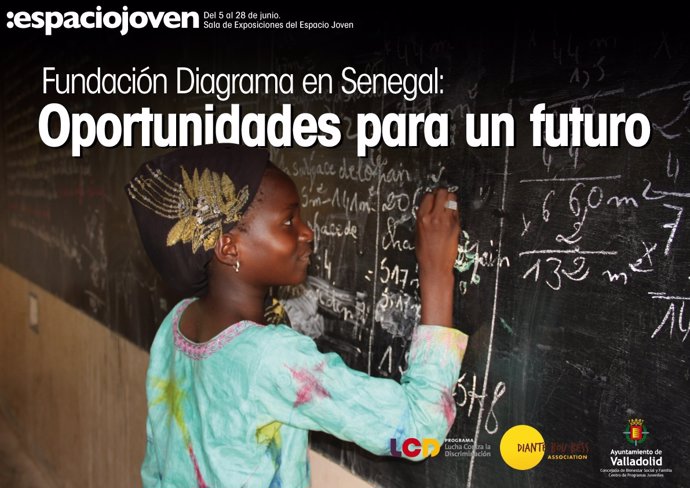 Cartel de la muestra sobre el proyecto de la Fundación Diagrama en Senegal