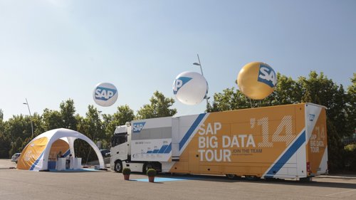 Camión de SAP Big Data Tour 2014