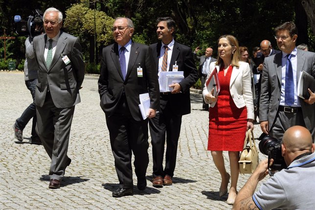 Ministros en la cumbre hispano-lusa
