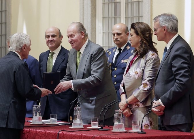 El mundo empresarial también despide a un rey Juan Carlos emocionado