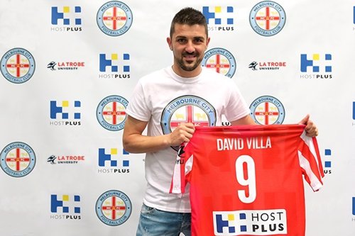 David Villa con el Melbourne City