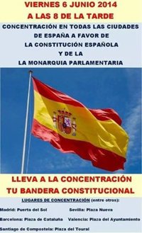 Monárquicos se manifestarán en Sol este viernes para defender "la Constitución y la monarquía parlamentaria"