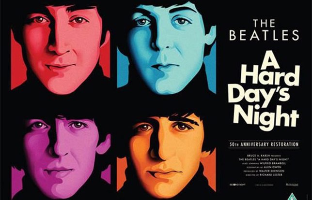 Cartel y tráiler de la reedición de A Hard Day's Night