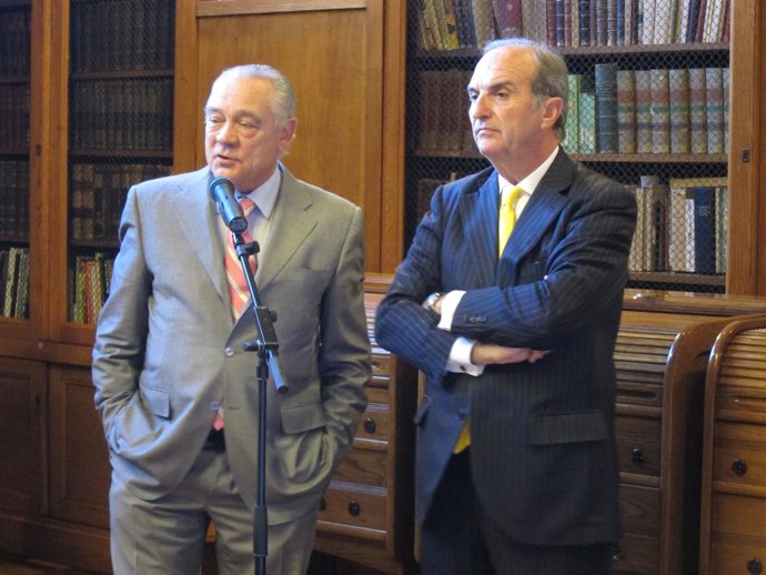 Eusebi Cima (Fepime) y Joaquim Gay de Montellà (Fomento del Trabajo)