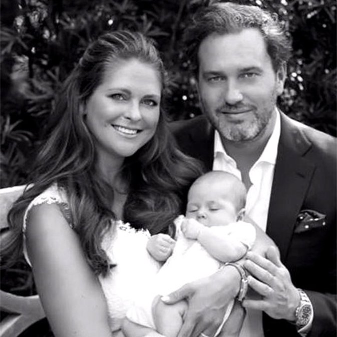 Magdalena de Suecia Chris O Neill beutizo Leonore