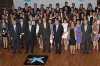 Rey.- Don Juan Carlos confía en que los jóvenes que se van a estudiar al extranjero puedan ser recuperados para el país