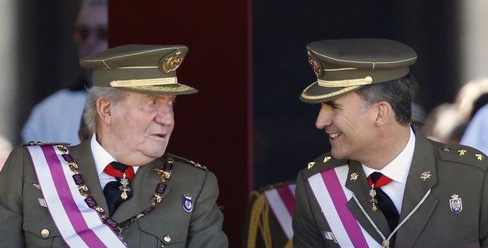 El Rey Juan Carlos y el Príncipe Felipe