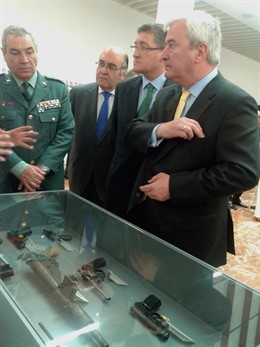 Inauguración de la exposición 'La Guardia Civil frente al terrorismo. Por la lib