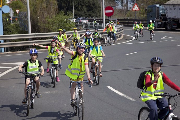 Escolares en bici 