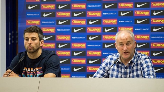 Jordi Torras y Marc Carmona, del FC Barcelona Alusport