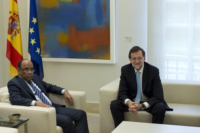 Mariano Rajoy y el ministro de Asuntos Exteriores de Mauritania