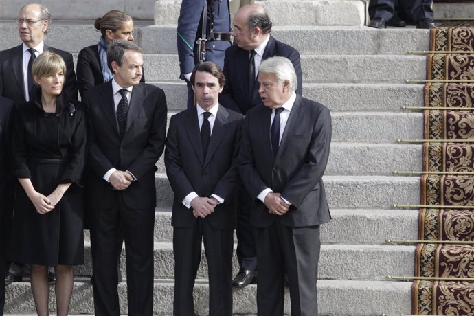 Expresidentes Felipe González, Zapatero y Aznar