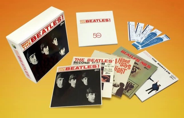 Todos los álbumes japoneses de los Beatles en una caja