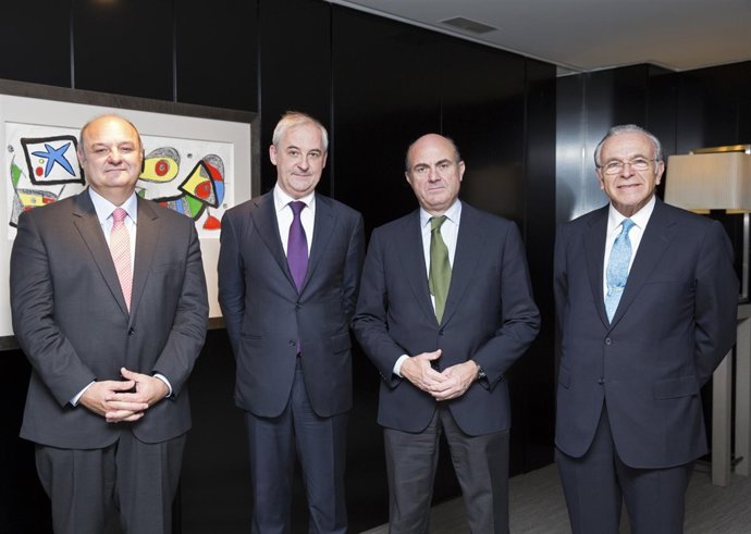 J.M.Méndez, F.Perol, L.De Guindos e I.Fainé
