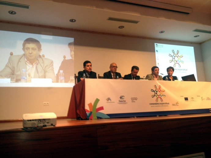 Inauguración del congreso de cooperativas en Linares (Jaén)