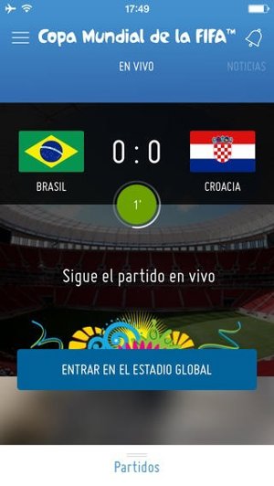 La 'app' del Mundial de la FIFA tiene graves fallos de funcionamiento