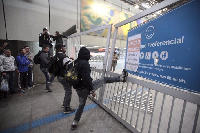 Huelga Metro Sao Paulo