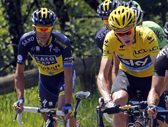 Alberto Contador y Chris Froome