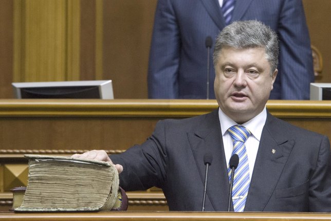 El presidente electo de Ucrania, Petro Poroshenko, 