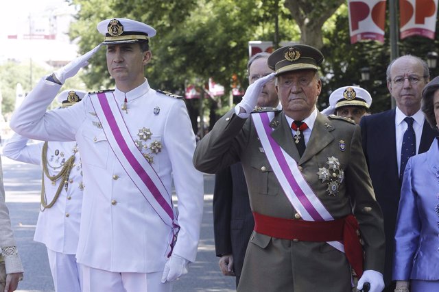 El Rey Don Juan Carlos I y el Príncipe Felipe