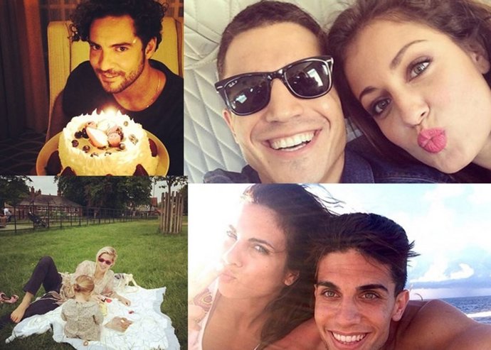 Los famosos en las redes sociales David Bisbal Elsa Pataky Hiba Abouk