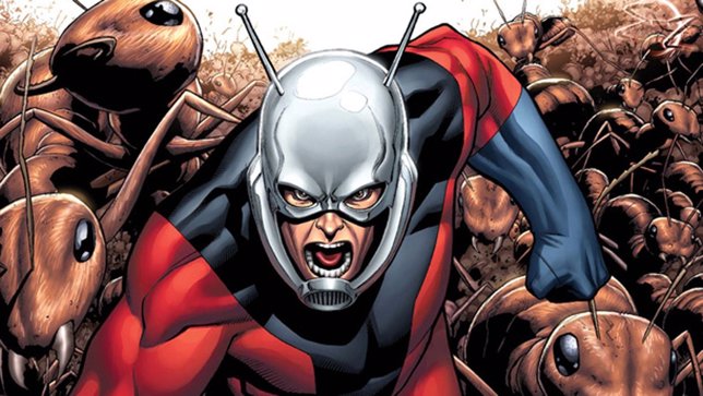 Ant-Man en un dibujo de Marvel Comics