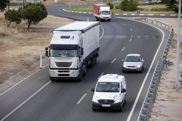 Carretera, tráfico, coches, atascos, vehículos, autovía, operación salida